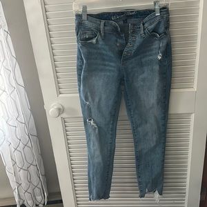 Jeans with some distressing